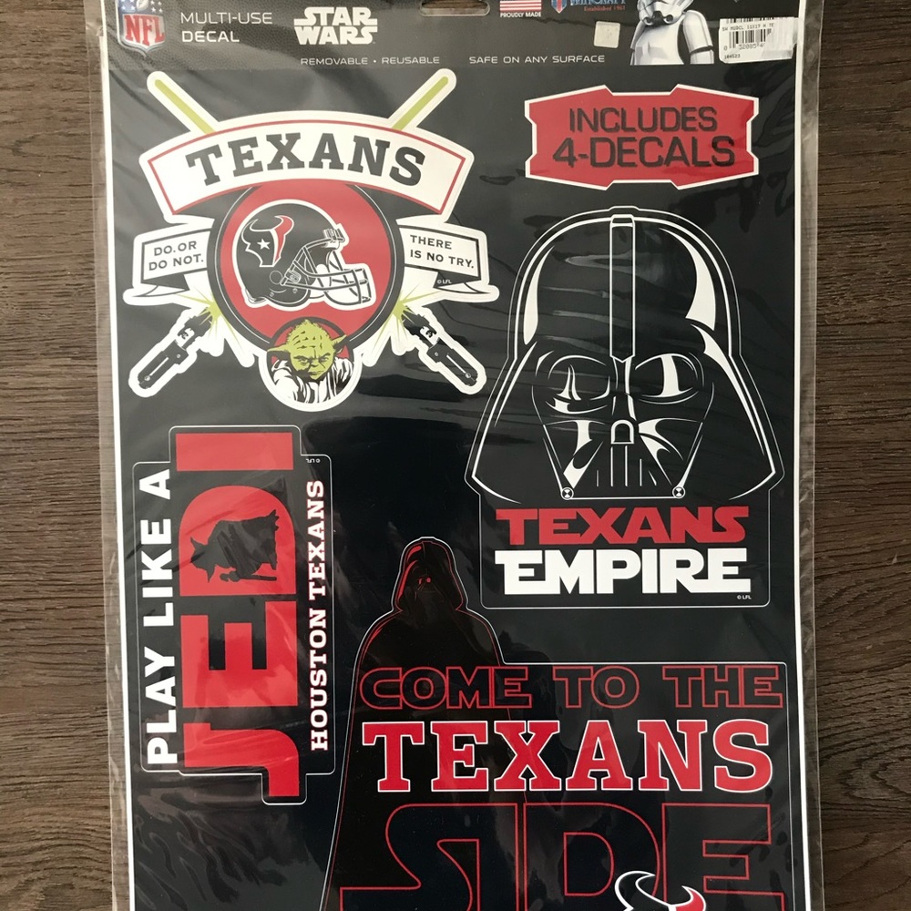 🏈 Star Wars NFL Houston Texans Decals